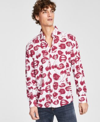 Hugo Boss - Men's Ermo Cherry Kiss Graphic Shirt