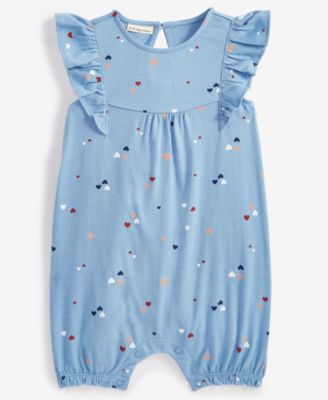 First Impressions - Baby Girls Heart-Print Sunsuit