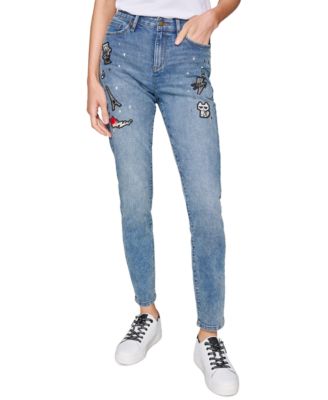 KARL LAGERFELD PARIS - Petite Super-Stretch Motif Jeans
