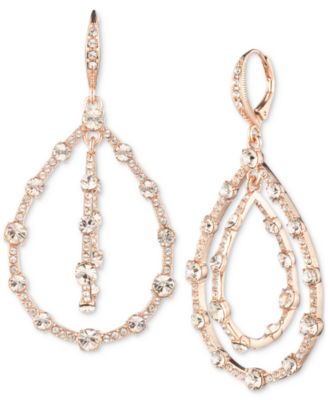 Givenchy - Pav&eacute; Crystal Orbital Drop Earrings