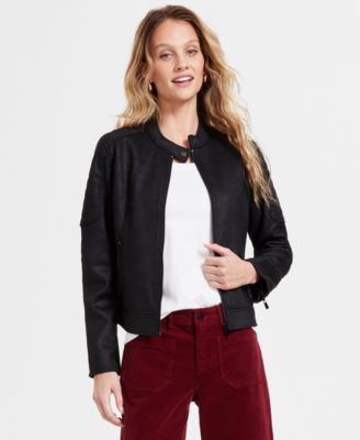 Liverpool Los Angeles - Women's Faux-Leather Biker Jacket