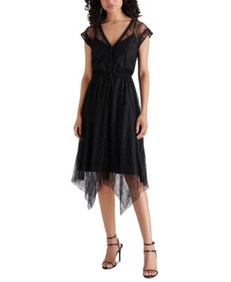 Steve Madden - Women's Vale Lace Overlay Midi Dress