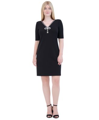 Eliza J - Women's Embellished A-Line Dress