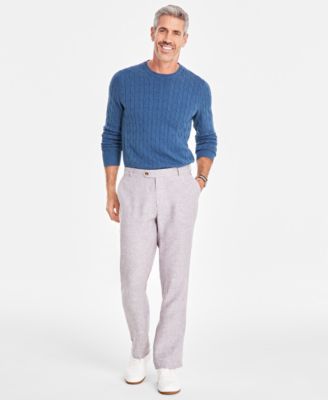 Club Room - Men's Linen Cross-Dye Pants
