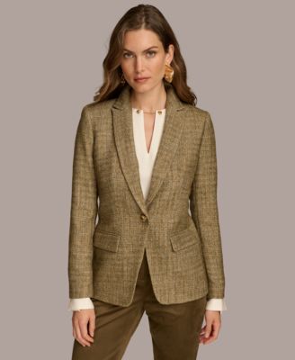 Donna Karan New York - Women's Textured One-Button Jacket