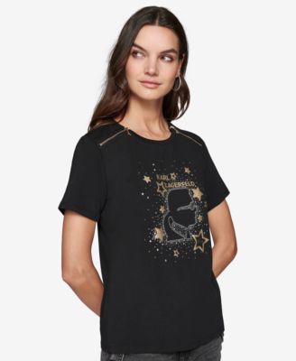 KARL LAGERFELD PARIS - Women's Head Graphic T-Shirt