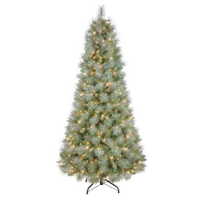 Puleo - 7.5-ft. Windsor Spruce Tree with 500 Clear Lights & Stand