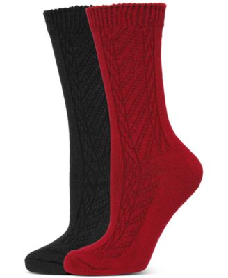 Hue - Women's Seed Stitch Boot Socks, Pack of 2