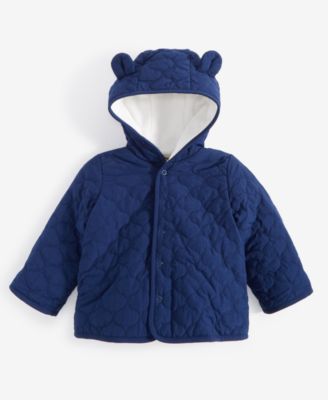 First Impressions - Baby Boys Micro-Fleece-Lined Hooded Jacket