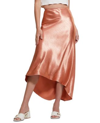 GUESS - Women's Lilya Satin High-Low Skirt
