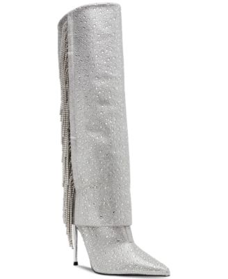 Steve Madden - Women's Sanya-R Stiletto Cuffed Tall Dress Boots