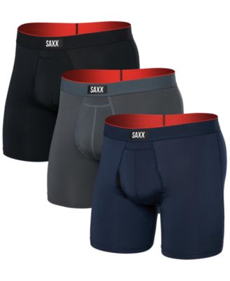 SAXX - Men's Multi-Sport 3-Pk. Solid Mesh Boxer Briefs