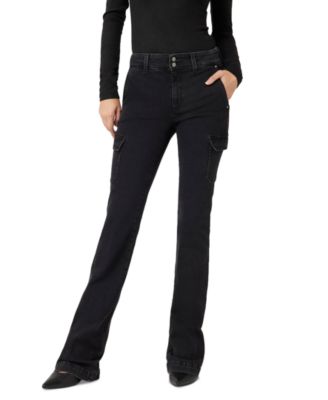 GUESS - Women's Cargo Mini-Bootcut Double-Button Jeans