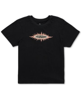 Volcom - Juniors' Sunburst Crewneck Cotton Short-Sleeve Baby T-Shirt