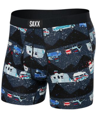 SAXX - Men's Ultra Super Soft Relaxed-Fit Moisture-Wicking Holiday Printed Boxer Briefs