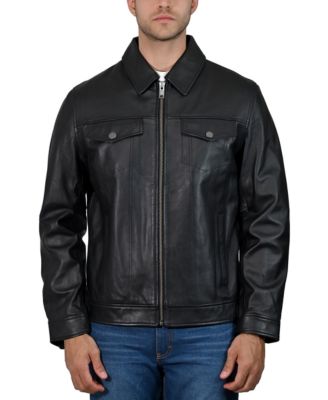 Frye - Men's Modern Leather Trucker Jacket