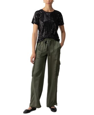 Sanctuary - Women's Sequin Perfect Short-Sleeve T-Shirt
