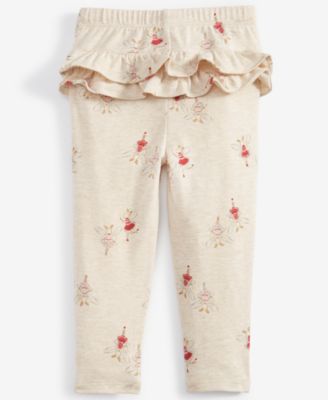 First Impressions - Baby Girls Fairy-Print Ruffled-Back Pants