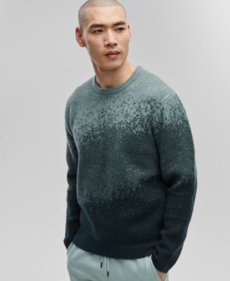 Mode of One - Men's Three-Color Ombr&eacute; Jacquard Sweater