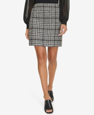 Calvin Klein - Women's Plaid Tweed Skirt