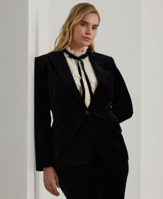 Lauren Ralph Lauren - Plus Size Velvet Blazer