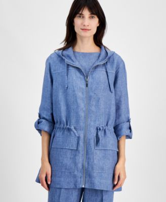 Charter Club - Women's Woven Linen Anorak