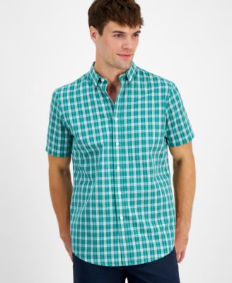 Club Room - Men's Reno Regular-Fit Plaid Button-Down Shirt