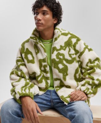 Mode of One - Men's Jacquard Zip-Front Fleece Jacket