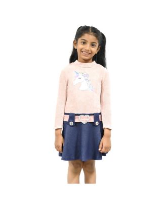 Pink & Violet - Pink Violet Toddler Girls' Unicorn Marsha Dress