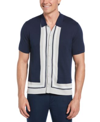 Cubavera - Men's Classic-Fit L-Shape Colorblocked Polo Sweater