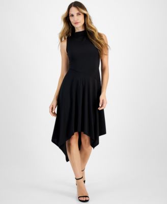 Robbie Bee - Women's Handkerchief-Hem Fit & Flare Dress