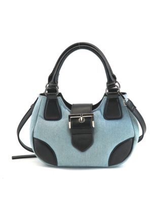 LIKE DREAMS - Denim Plush Y2K Top Handle Crossbody Bag