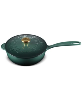 Le Creuset - Enameled Cast Iron Holly Collection Traditional 2.25-Qt. Saucier with Lid