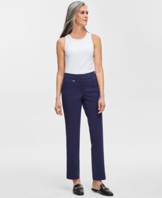 JM Collection - Women's Curvy-Fit Full Length Pants, Created for Macy's