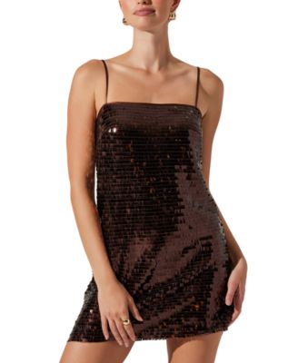 ASTR the Label - Women's Porsche Square-Neck Mini Dress