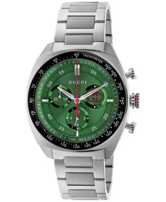 Gucci - Men's Swiss Chronograph Interlocking Stainless Steel Bracelet Watch 41mm