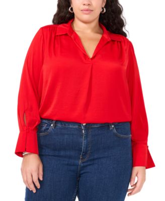 Vince Camuto - Plus Size Collared Blouse