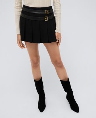Kenneth Cole - Women's Zip Box Pleat Mini Skort
