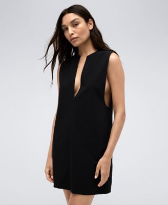 Kenneth Cole - Women's Split-Neck Shift Sleeveless Dress