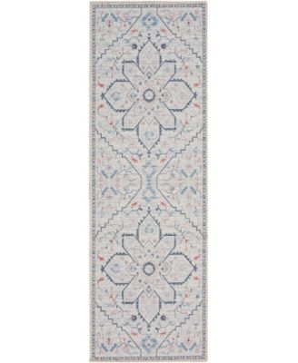 Nicole Curtis - Machine Washable Series 1 SR110 2'x6' Runner Area Rug