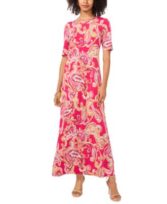 Vince Camuto - Women's Printed 3/4-Sleeve Maxi Dress