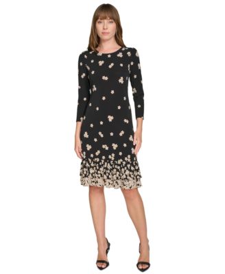 Tommy Hilfiger - Women's Floral-Print Ruffled Shift Dress