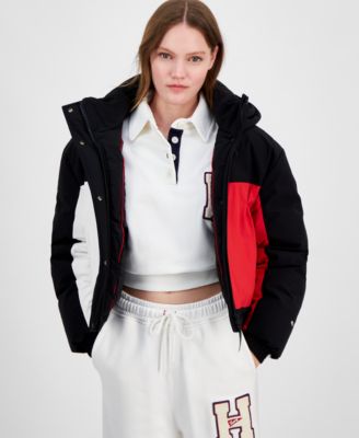 Tommy Jeans - Women's Cropped Flag Puffer Jacket