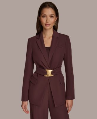 Donna Karan New York - Women's Hardware-Detail Belted Jacket
