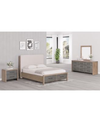 Furniture - Portmore 3pc Queen Storage Set (Upholstered Bed, Dresser & 2-Drawer Nightstand), Created for Macy's