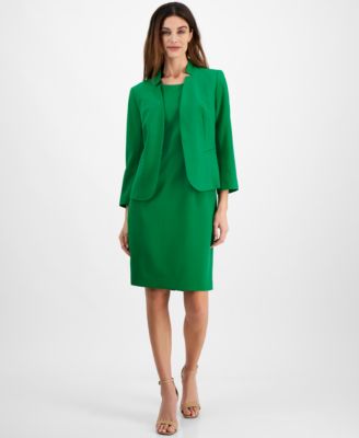 Le Suit - Petite Cutout Kissing Jacket & Sheath Dress Suit