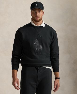 Polo Ralph Lauren - Men's Big & Tall Leather-Pony Double-Knit Sweatshirt