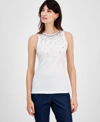 I.N.C. International Concepts - Women's Embellished Sleeveless Top