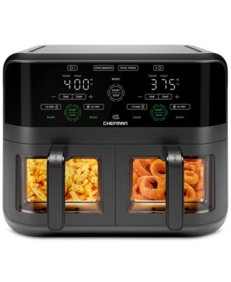 Chefman - 6-Qt. Digital Dual-Cooking Double-Basket Air Fryer