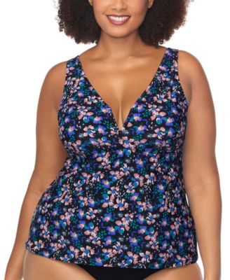 Raisins Curve - Trendy Plus Size Tanzania Tankini Top